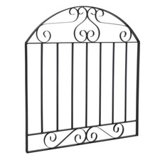 Garden Gate Wrought Iron Metal Small Gates Outdoor Patio Barrier Door 6 Sizes