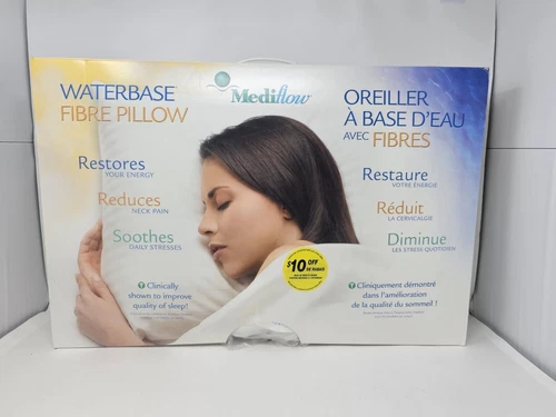 Mediflow Adjustable Waterbase Water Neck Pain Reduction Standard Pillow 51x71cm