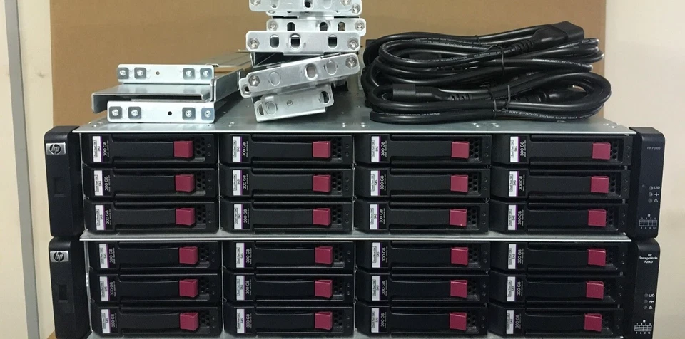 HP C3000 P2000 G3 8x BL460c Gen8 8Gbit FC 96-Core 512GB RAM 55.2TB SAN Solution - Image 4 of 4