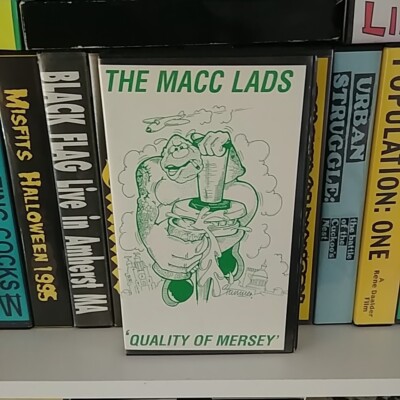 The Macc Lads VHS Quality Of Mersey Punk Rock Oi Pub Rock Live