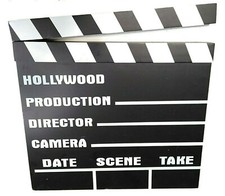 Movie Clapper Board Hollywood Director Film Slate Cut Action Scene Prop Video
