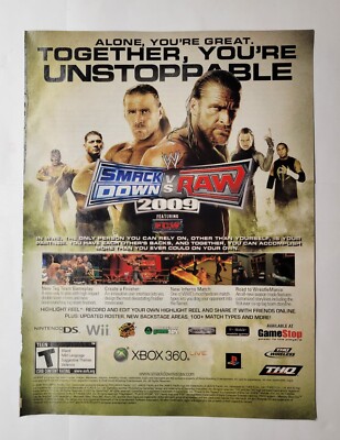 PS2 Smackdown vs raw 2008 plat sn