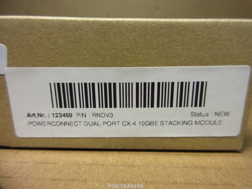 Dell RNDV4 PowerConnect Dual Port 10GbE CX4 Stacking Module 7024 7024P 7048 NEW - Afbeelding 3 van 3