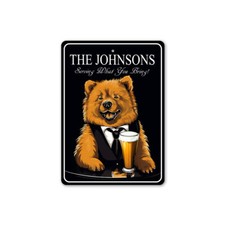 Chow Chow Custom Serving What You Bring Sign