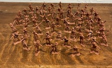 52 Pc BMC Alamo Toy Figure Plastic Soldier Christmas Gift Army Sword Gun