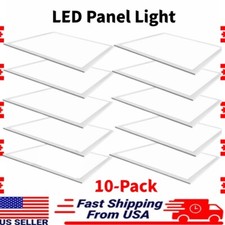 10 Pack 2X2FT LED Flat Panel Light 45W Drop Ceiling Troffer Recessed Light 5000K