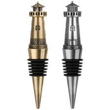 Unique Nautical Lighthouse Wine Stopper Metal Bottle Stoppers Kitchen Gadget