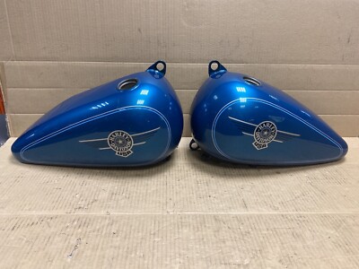 Harley Davidson Softail Fat Boy Fuel Tank Set Aqua Pearl | eBay