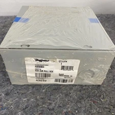 Hoffman ASE8X8X4 Pull Box, Screw Cover with Knockouts, Steel, 8" x 8" x 4", Gray