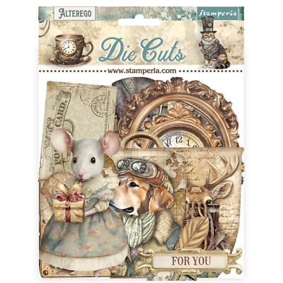 Stamperia Alterego Assorted Die Cuts Embellishments Vintage Animals Scrapbooking