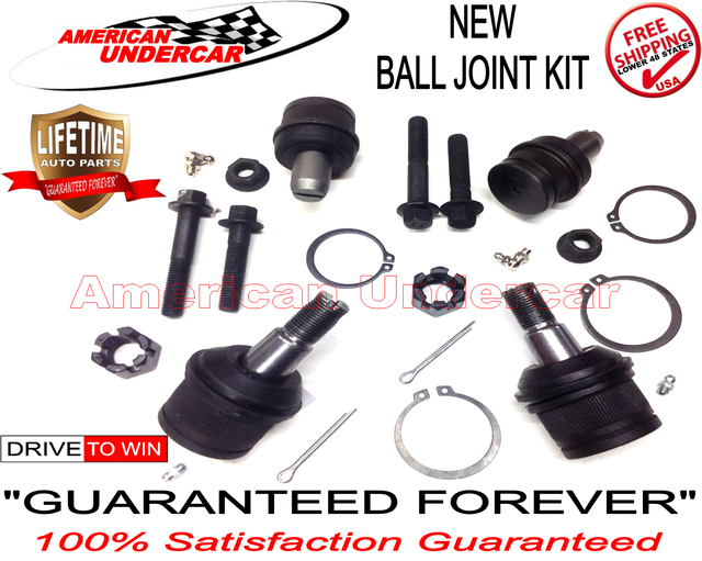LIFETIME Upper & Lower Ball Joint Kit 2WD Ford F250 F350 Super Duty