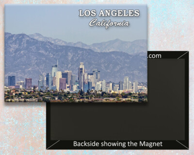 Los Angeles California Handmade 3.25'' x 2.25'' Fridge Magnet  (PMD10035)