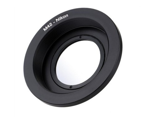 Bague adaptateur objectif M42 vers monture Nikon F avec objectif en verre Infinity Focus - ROYAUME-UNI STOCK - Photo 8/8