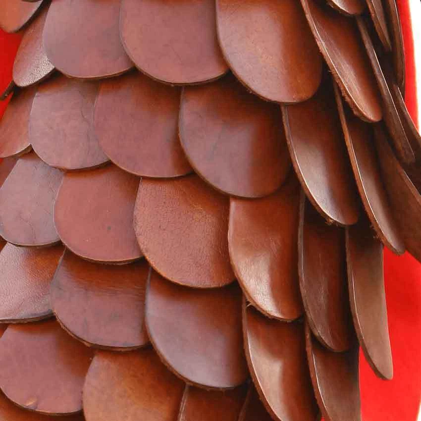 Protector de brazo a escala de cuero grueso Gladiator Manica larp SCA armadura de combate Foto 2 de 2