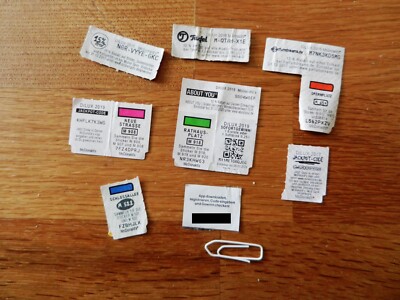 Lot Of Different Mc Donalds Monopoly Stickers Winnings Roads Train Stations Etc