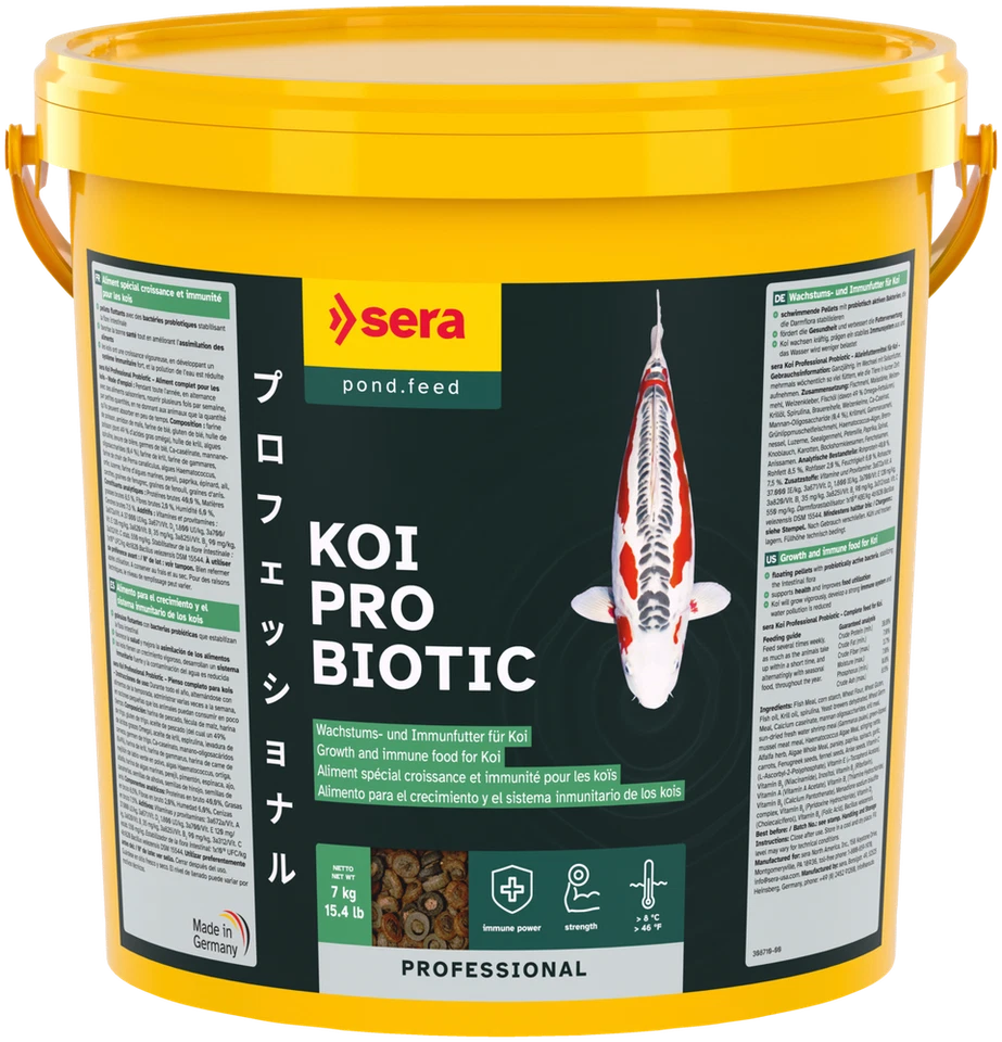 sera Koi All Seasons Probiotic 21 Liter power Koifutter Gartenteich Futter Eimer