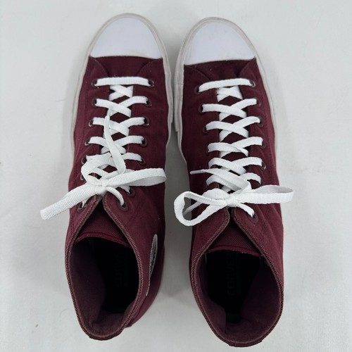 Converse All Star Chuck Taylor II MENS Burgundy Lace Up High Top Skate Shoes 13 - Picture 8 of 24