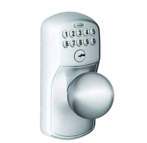 Schlage Plymouth Satin Chrom kommerzielles elektronisches Türschloss - FE595 PLY 626 ORB - Bild 1 von 3