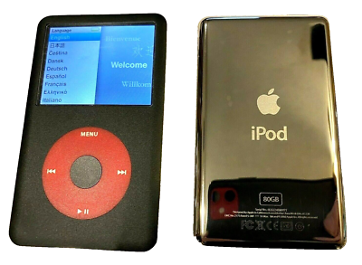 Apple iPod Classic 6th Generation Black Red (80 GB) - Excellent