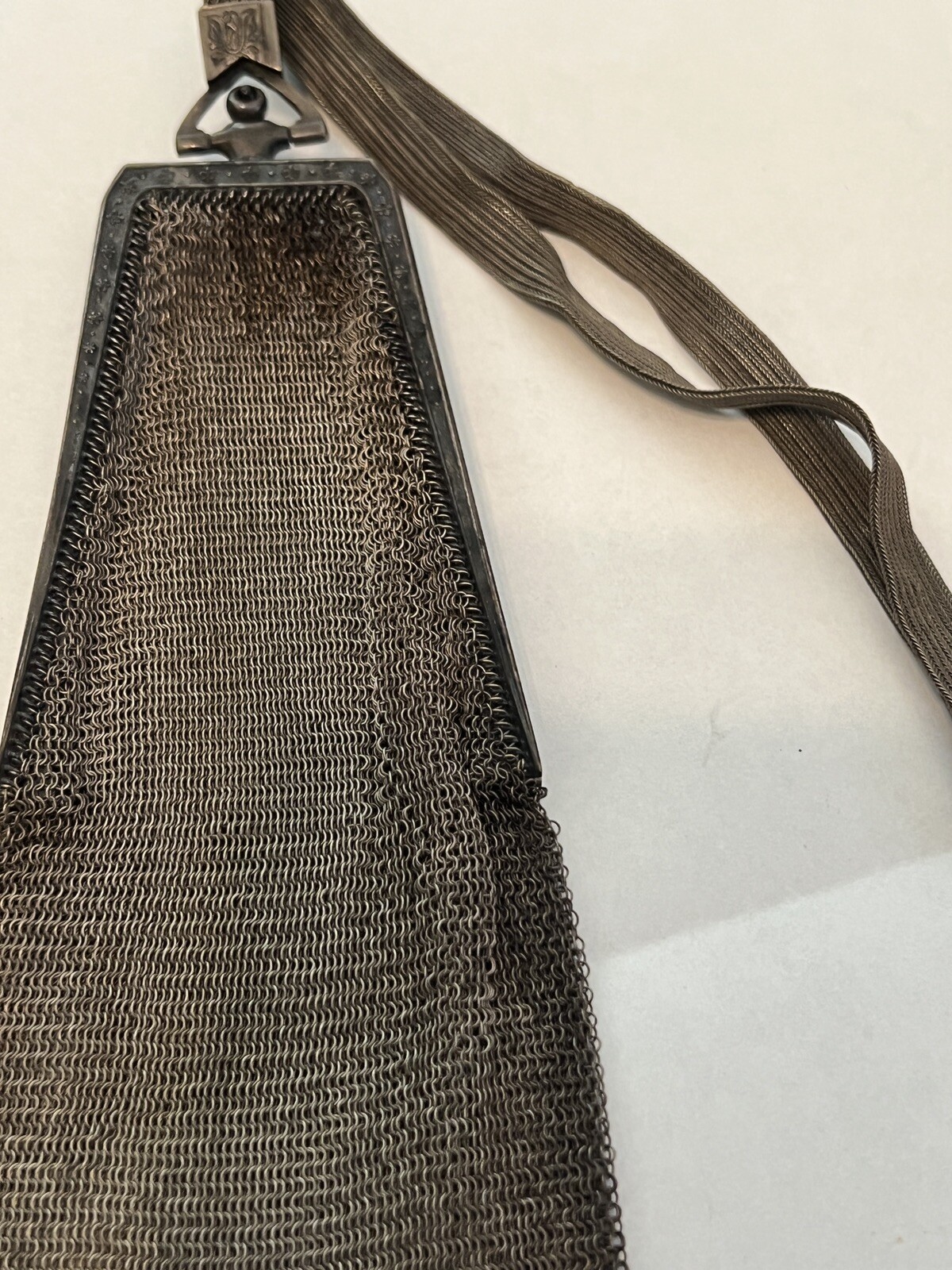 antique Whiting & Davis soldered mesh purse dated 192… Gem