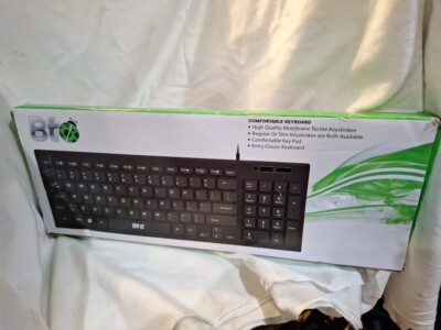  New BT Wired Comfortable Keyboard New with Box, Round keyboard keys Quality