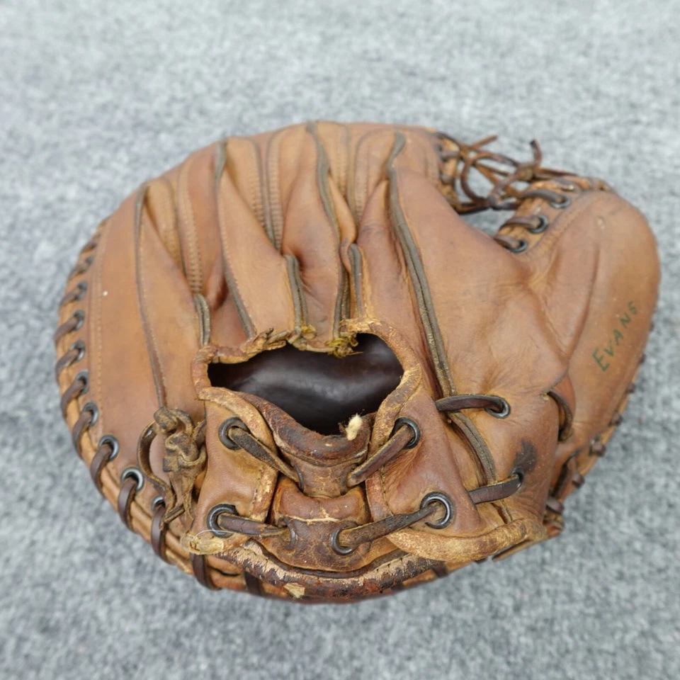 Vintage Spalding Catchers Mitt Baseball Glove Pro Model Marvel Ink Stamped US - Image 4 of 4