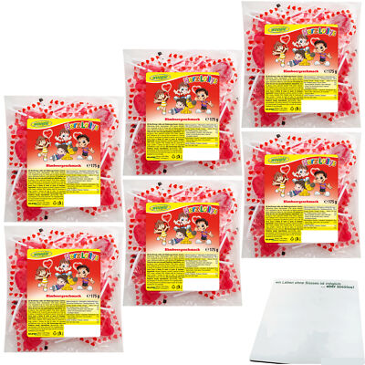 Woogie Herzlollys Himbeergeschmack 6er Pack 6x175g Packung  usy Block