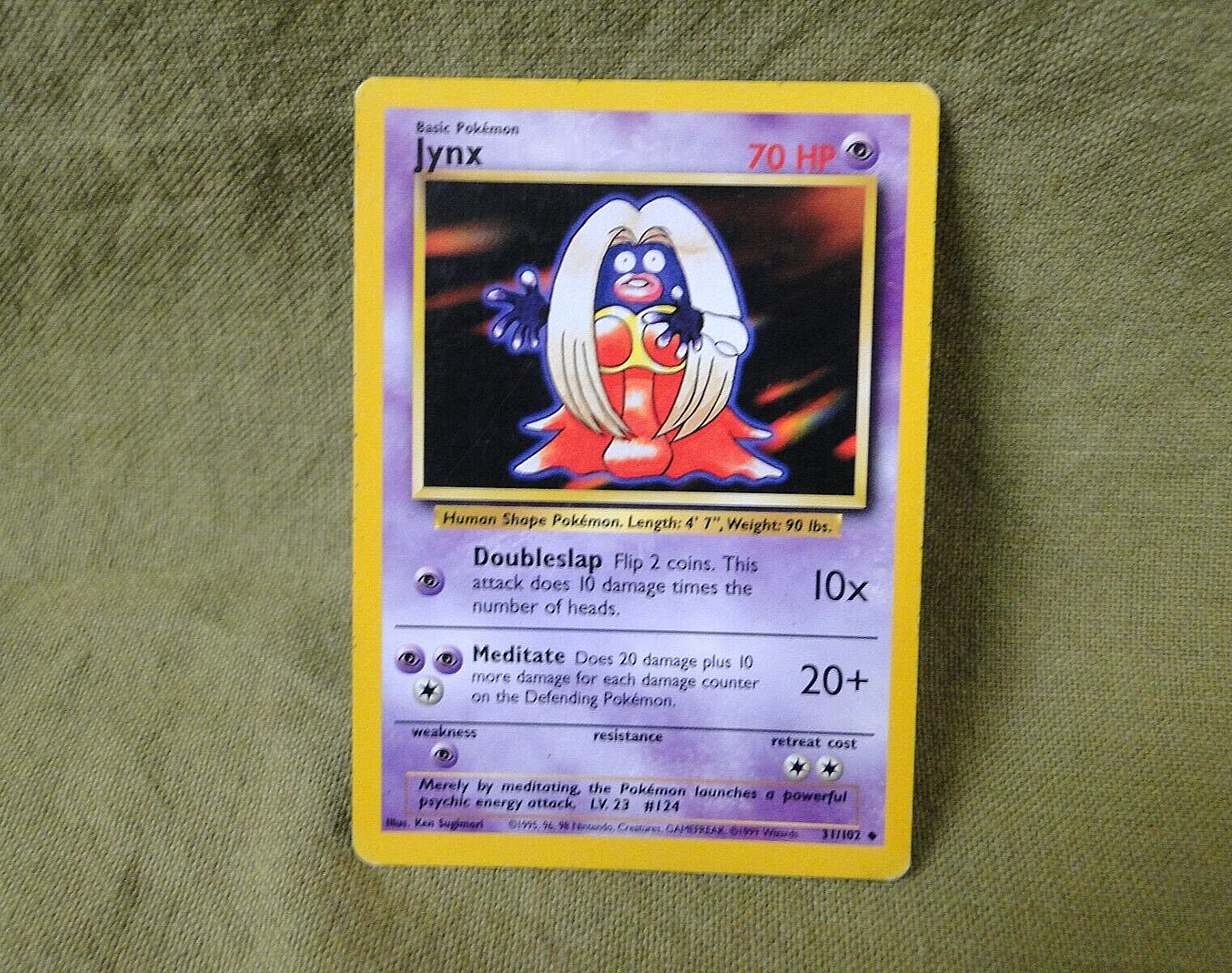 Pokemon Trading Card - Base Set: Jynx 31/102