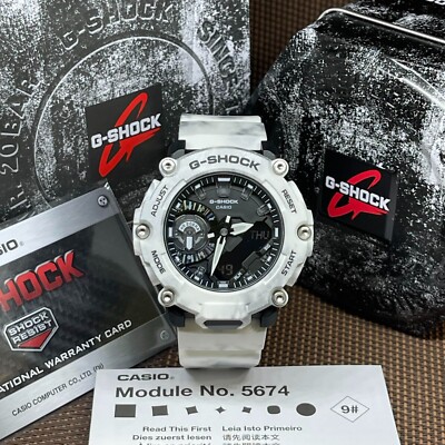 Casio G-Shock GA-2200GC-7A Frozen Forest Resin Black Analog