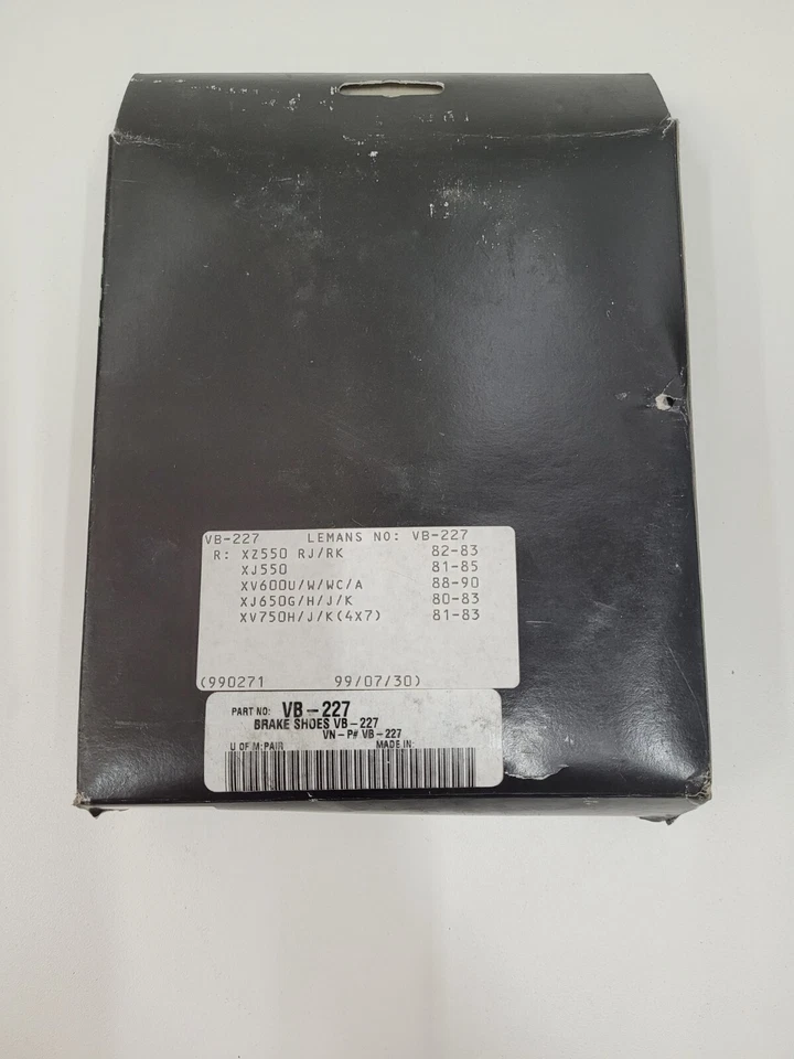 Vesrah Hecho con Zapatas de Freno Kevlar VB-227 Nuevo Antiguo Stock Foto 2 de 2