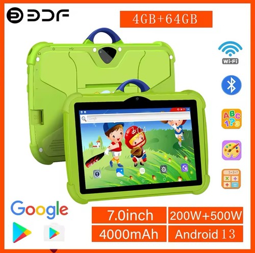 BDF 7 Inch 5G WiFi Kids' tablet Quad Core 4GB+64GB ROM Android 13 - Picture 2 of 28