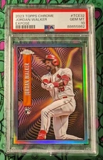 JORDAN WALKER 💎 PSA 10 GEM MINT 💎 2023 Topps Chrome RC TCE32 💎 Expose /50 🔥