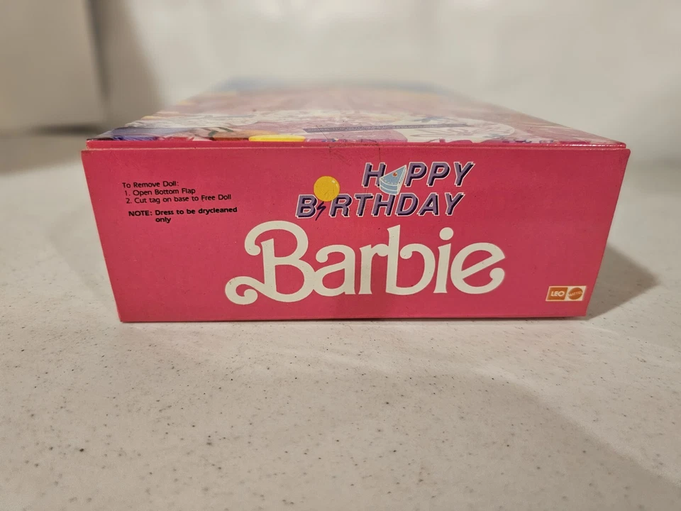 Vestido de cumpleaños retro Happy Birthday Barbie #9915 Leo/Mattel regalo perfecto Foto 4 de 4