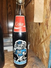 Coca-Cola UNC Tar Heels Glass Bottle w/ Graph...