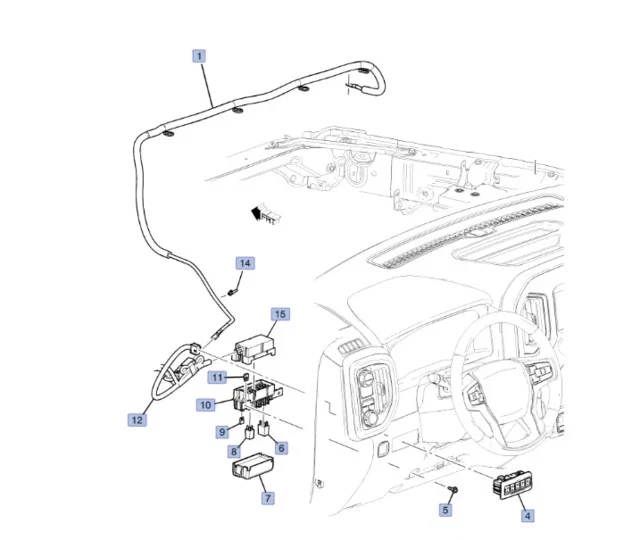 Genuine Very Dark Atmosphere Auxiliary Multifunction Switch 85673885 - Image 2 of 4