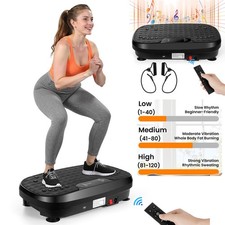 3D Vibro Shaper Vibrationsplatte Fitnessgerät Heimtraining 200W - 120 Stufen