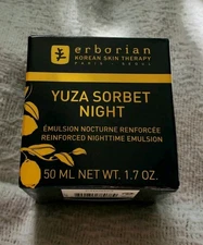 erborian Korean Skin Therapy Yuza Sorbet Night Cream 50ml 1.7oz Paris Seoul NEW