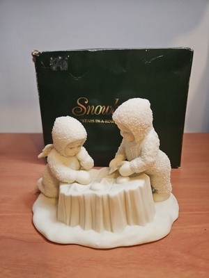 Department 56 Snowbabies ~Stars In A Row Tic Tac Toe~ Figurine In Box