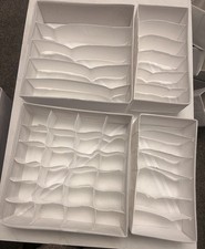 Songmics Set of 4 Drawer Organisers Collapsable Storage Boxes