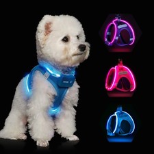 Light Up Dog Harness,Rechargeable Dog Harness for Small Medium Large Dogs,Ref...