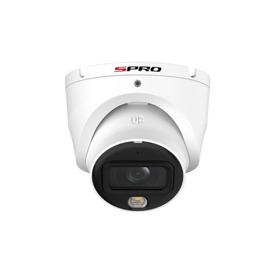SPRO 8MP IP Revolverkamera mit Colour Night 2.0 integriertem Mikrofon/Lautsprecher & LED weiß