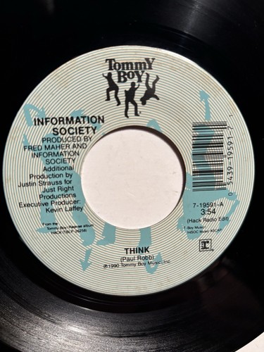 Informationsgesellschaft "Think" Tommy Boy 7" 45 Strong sehr guter Zustand+