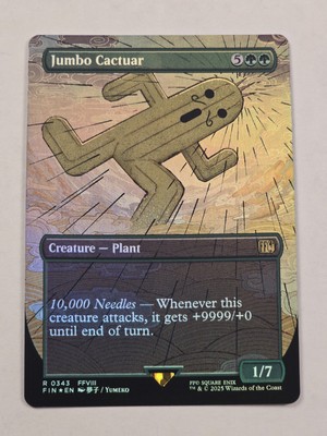 Jumbo Cactuar (Borderless) Magic the Gathering: Final Fantasy (Foil)