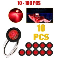 Red Led Side Marker Light Clearance Tail Lamp Truck Trailer Rv Waterproof 10-100 Red Led Side Marker Light Clearance Tail Lamp Truck Trailer Rv Waterproof 10-100