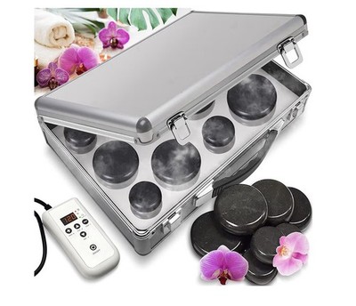 SereneLife Hot Stone Massage Kit-Portable Heated Rock Therapy System (12) . R7