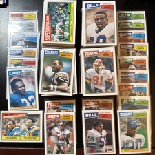 1987 Topps NFL Football Cards Near Complete Starter Set 300/396 EX - NRMT