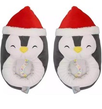 Squishmallow Luna Penguin Slippers Boys Girls Size 4/5 Christmas Original NEW
