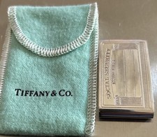 Vintage Authentic Tiffany Co Sterling Silver Social Security Money Clip Holder