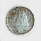 1947 Canada 10 Cents Dime, .800 Silver Coin