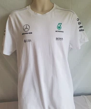 Mercedes Benz AMG Petronas Hugo Boss Mens T-Shirt White Size XL